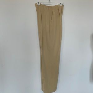 Dana Buchman Women’s silk slacks size 12 egg nog color .